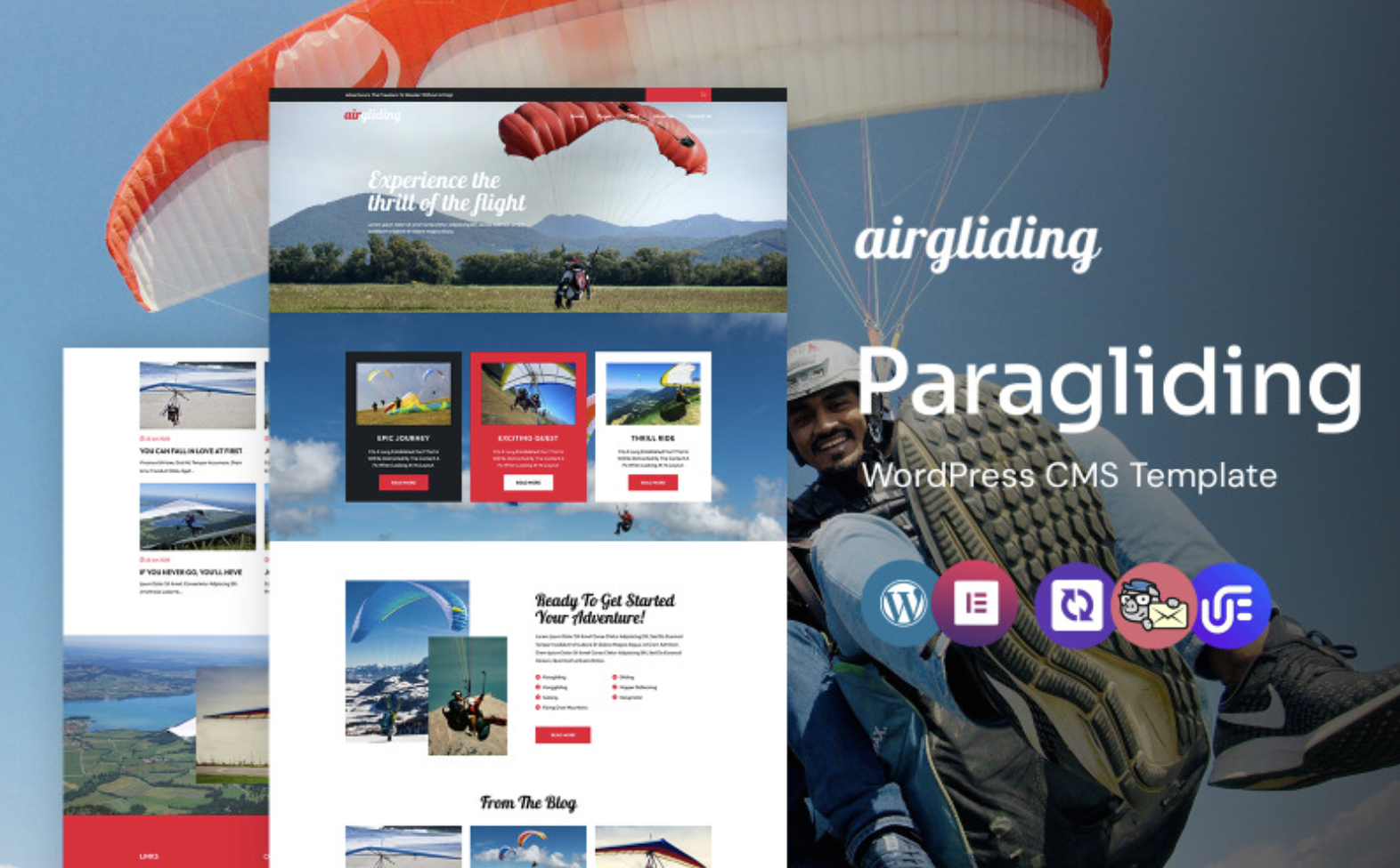 Airgliding - Paragliding and Adventure WordPress Elementor Theme WordPress Theme