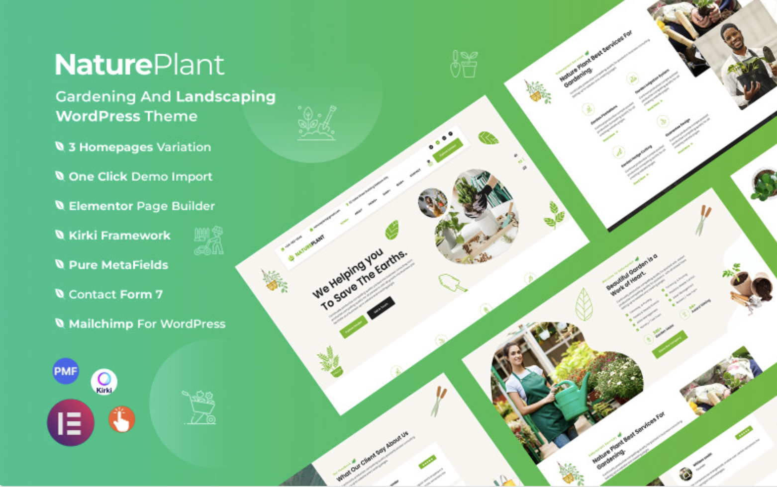 Natureplant - Gardening and Landscaping WordPress Theme