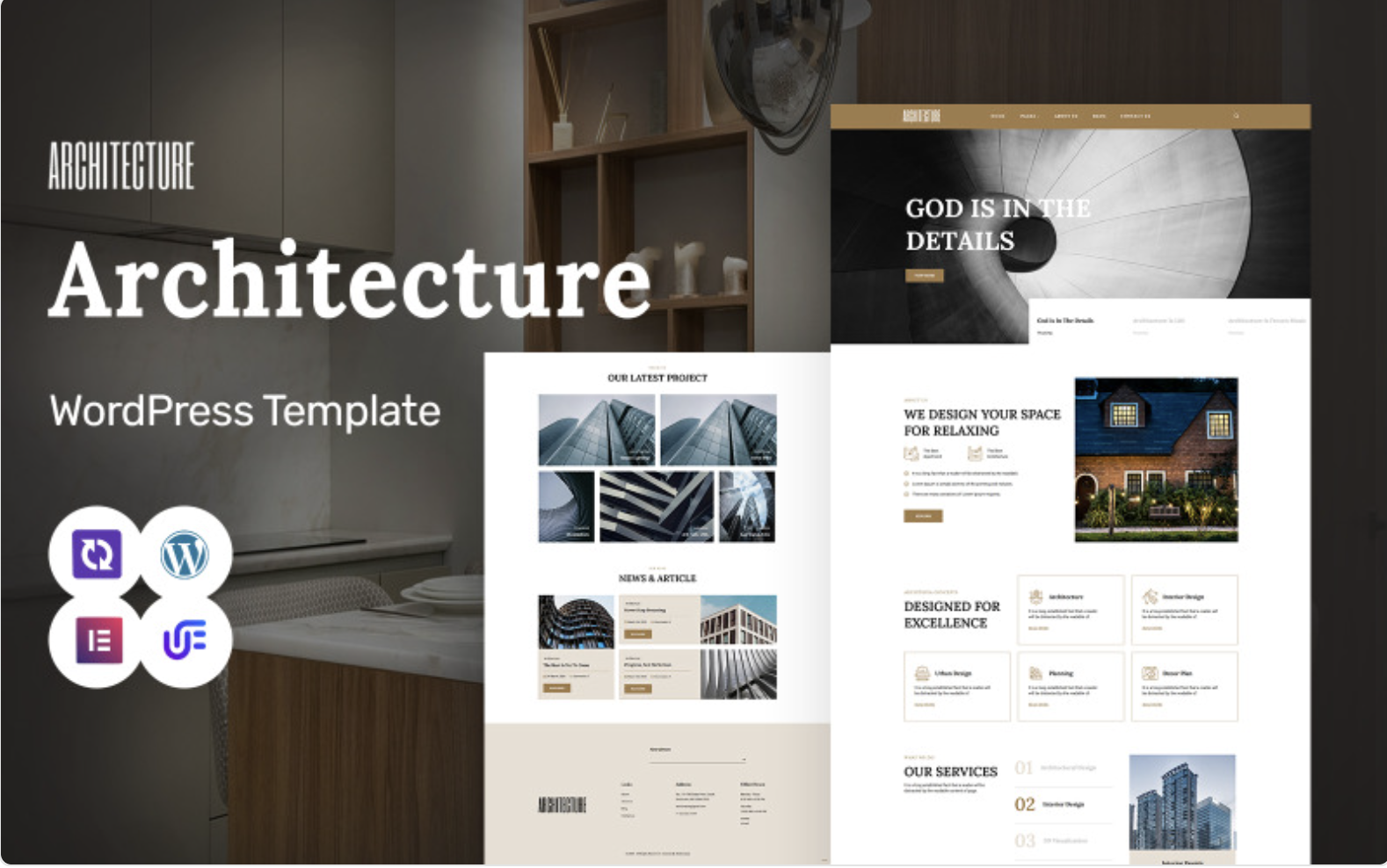Architecture - Innovative Architecture Studio And Construction WordPress Elementor Theme WordPress Theme