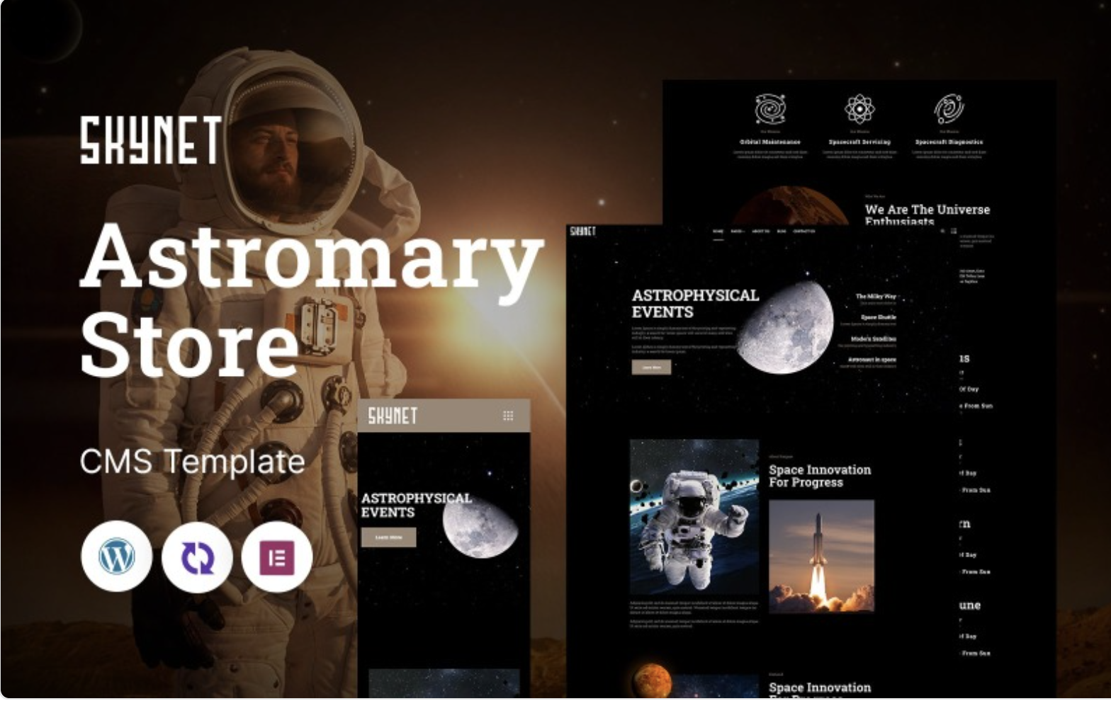 Skynet - Astronomy store Multipurpose Responsive WordPress Theme