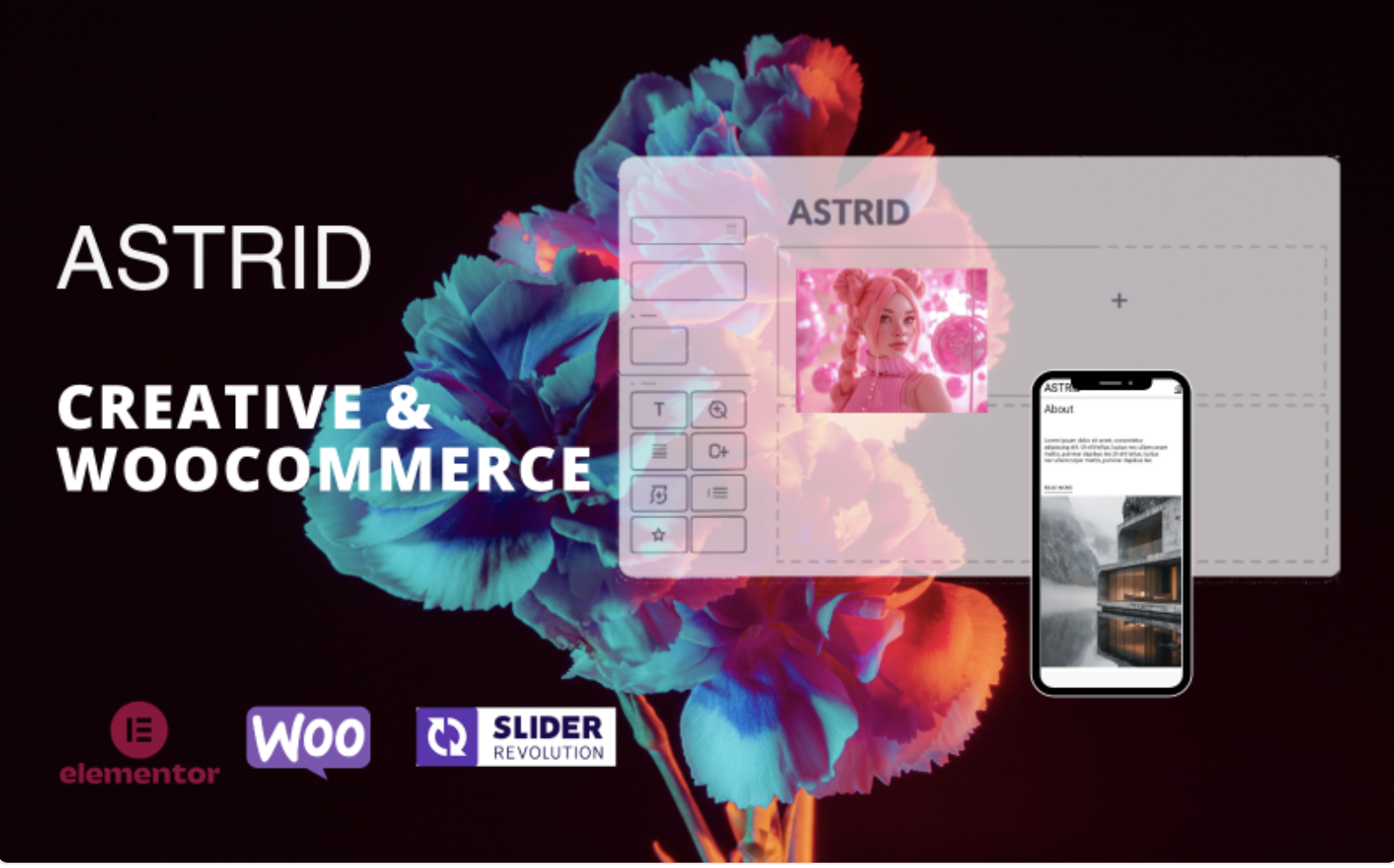 Astrid – Creative WordPress Theme for Businesses, Portfolios and Online Stores