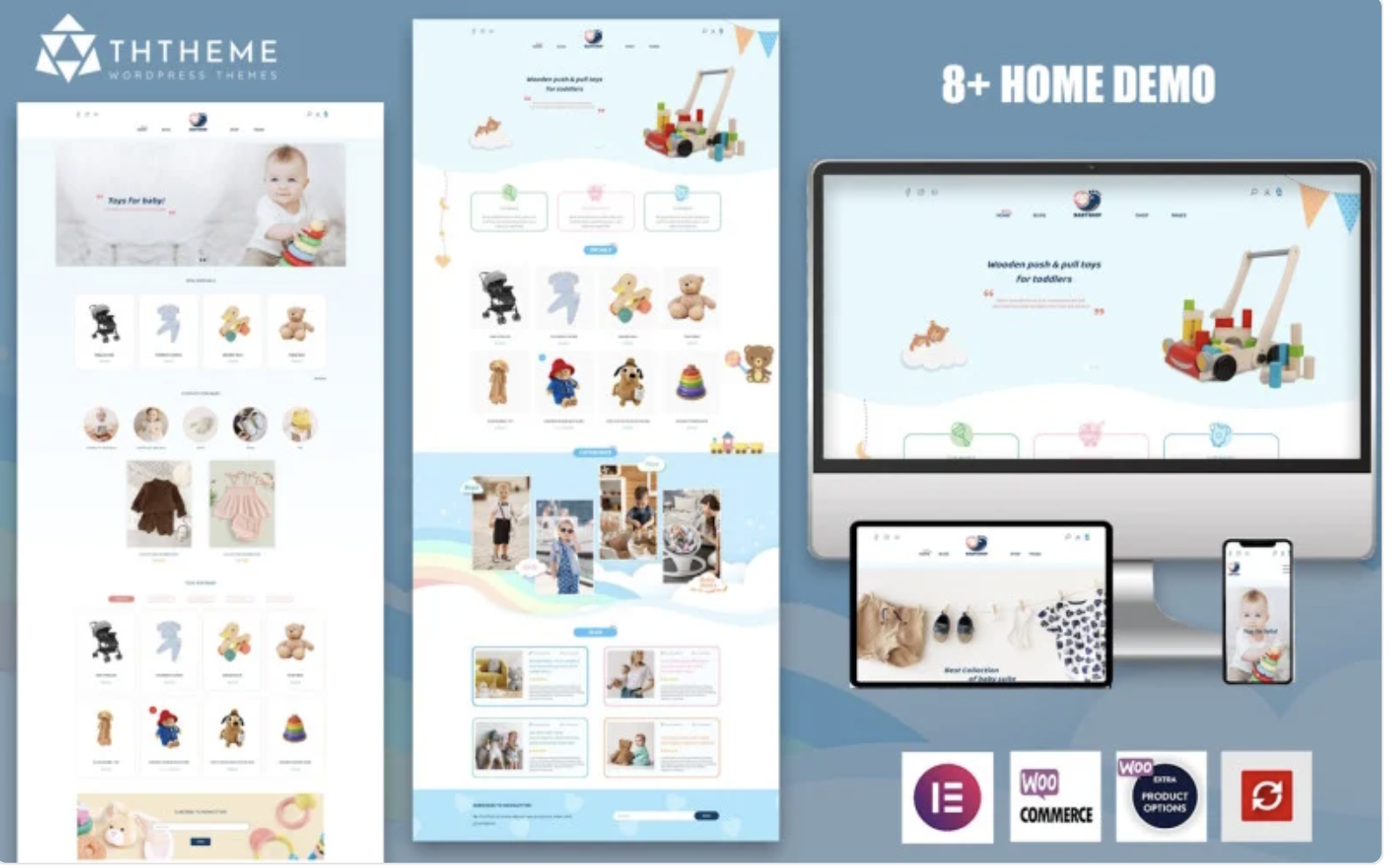 BabyShop - Kids Store Fashion & Toys Elementor WordPress Theme