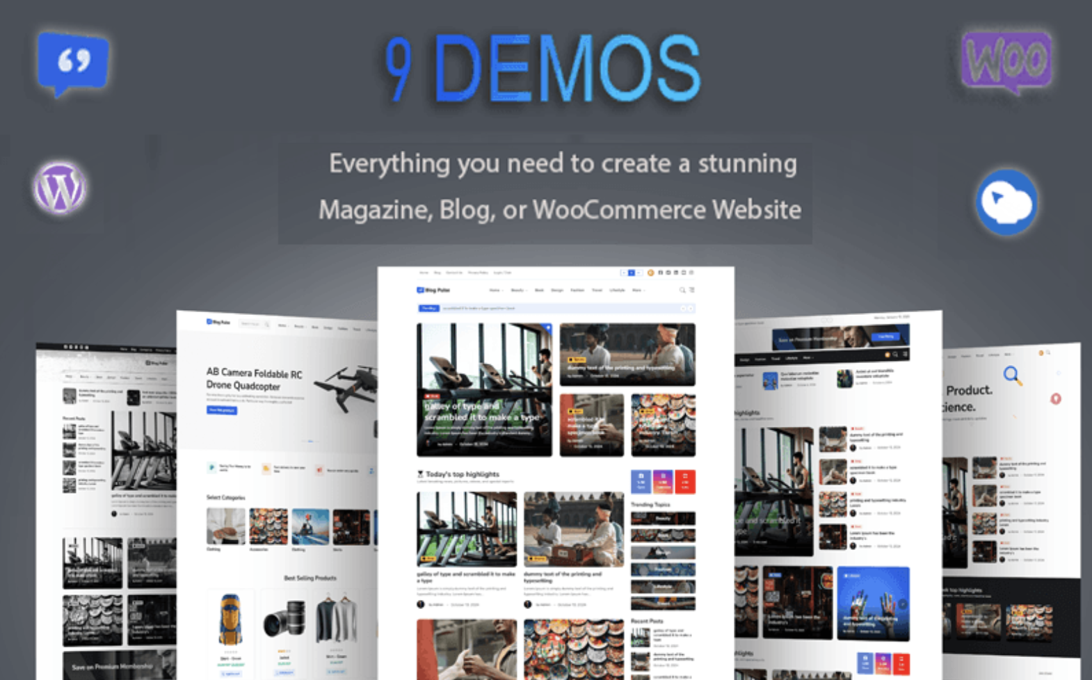 Blog Pulse - Perfect for Blogs, Magazines, and News Sites WordPress Theme