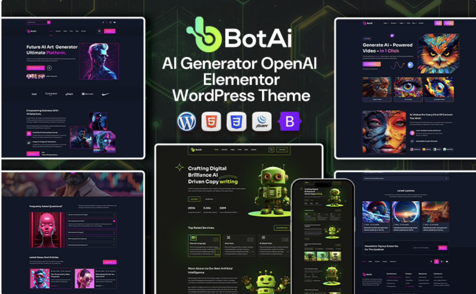 BotAi - AI Agency & Technology WordPress Theme