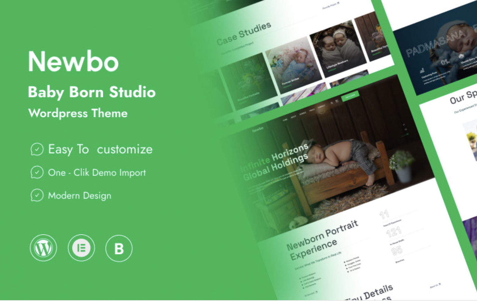 Newbo - Newborn Photography Wordpress Theme WordPress Theme