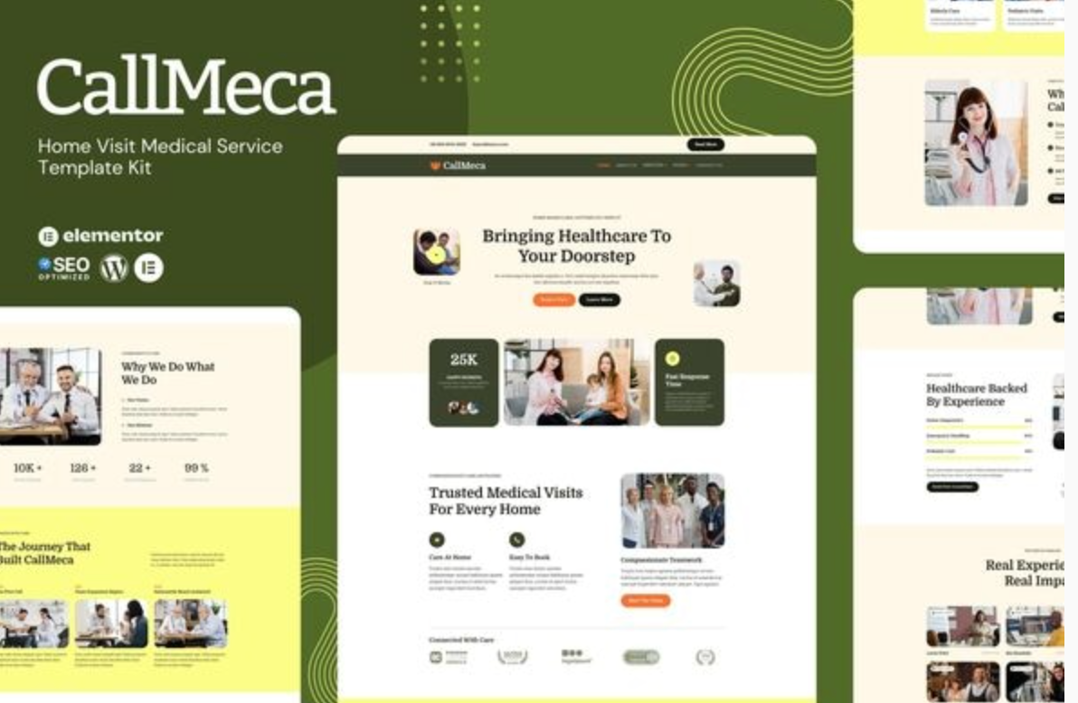 CallMeca - Home Visit Medical Service Elementor Template Kit