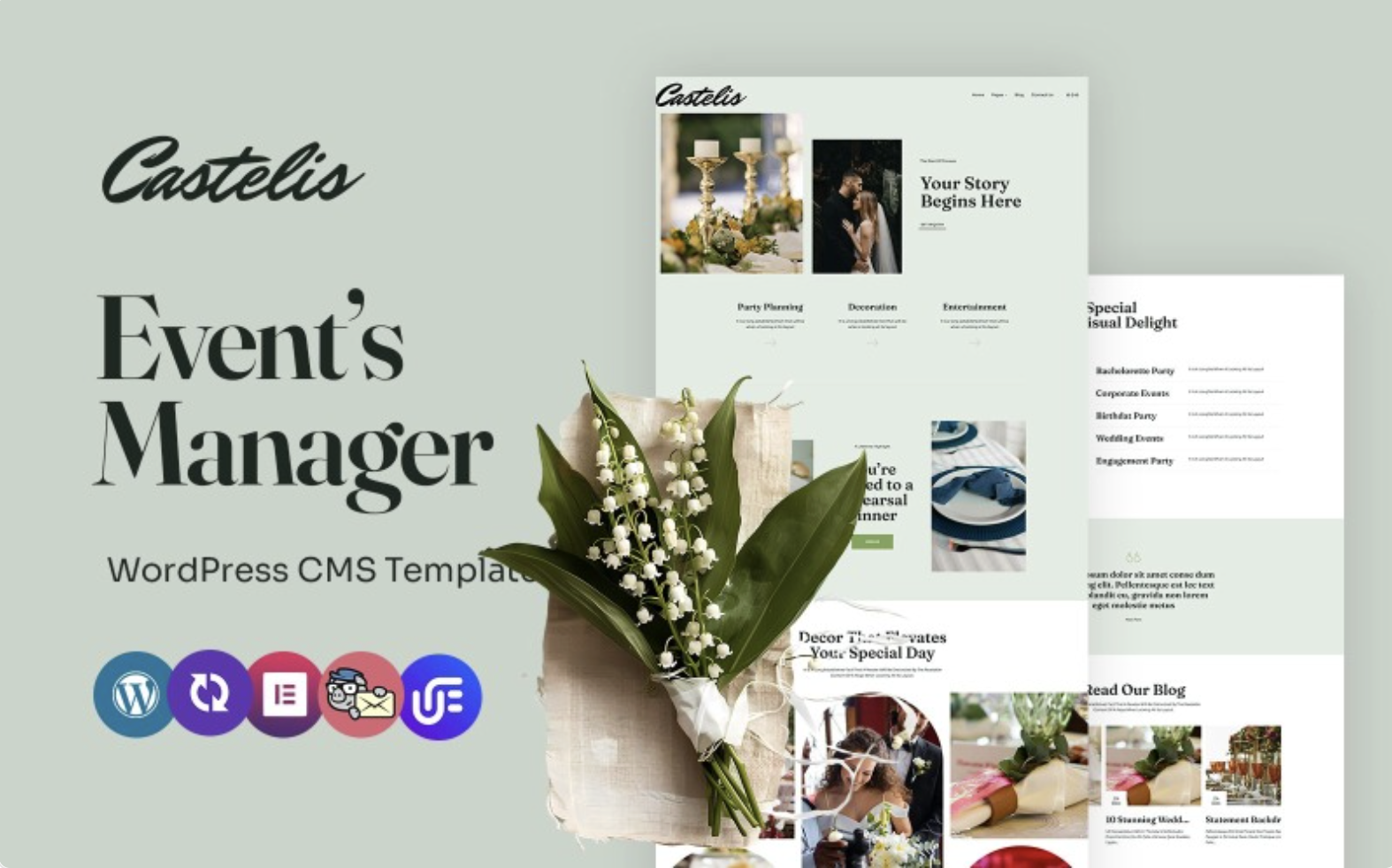 Castelis - Event Planner And Organizer Multipurpose WordPress Elementor Theme WordPress Theme