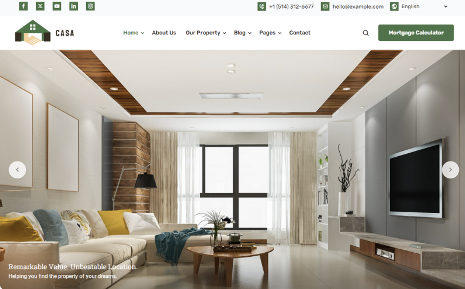 Casa - Real Estate and Mortgage Calculator WordPress Theme