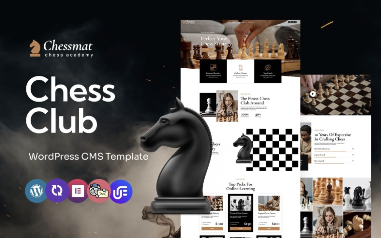 Chessmat - Chess Clubs And Academy Multipurpose WordPress Elementor Theme WordPress Theme
