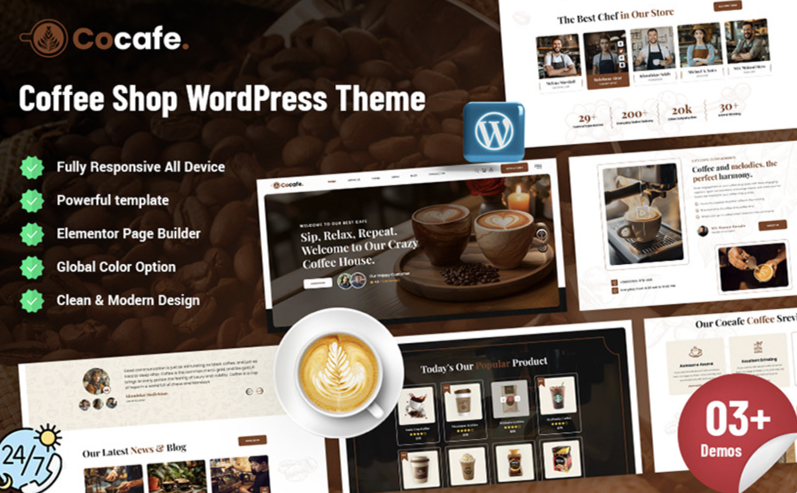 Cocafa - Coffee Shop WordPress Theme