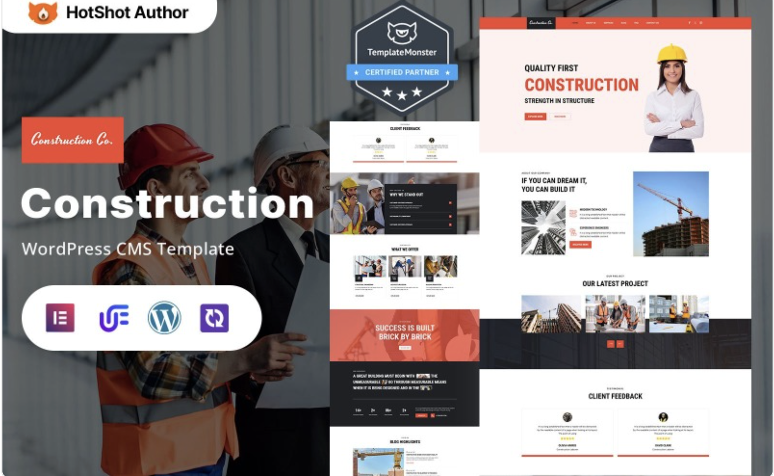 Construction Co. - Construction Projects WordPress Responsive Theme WordPress Theme