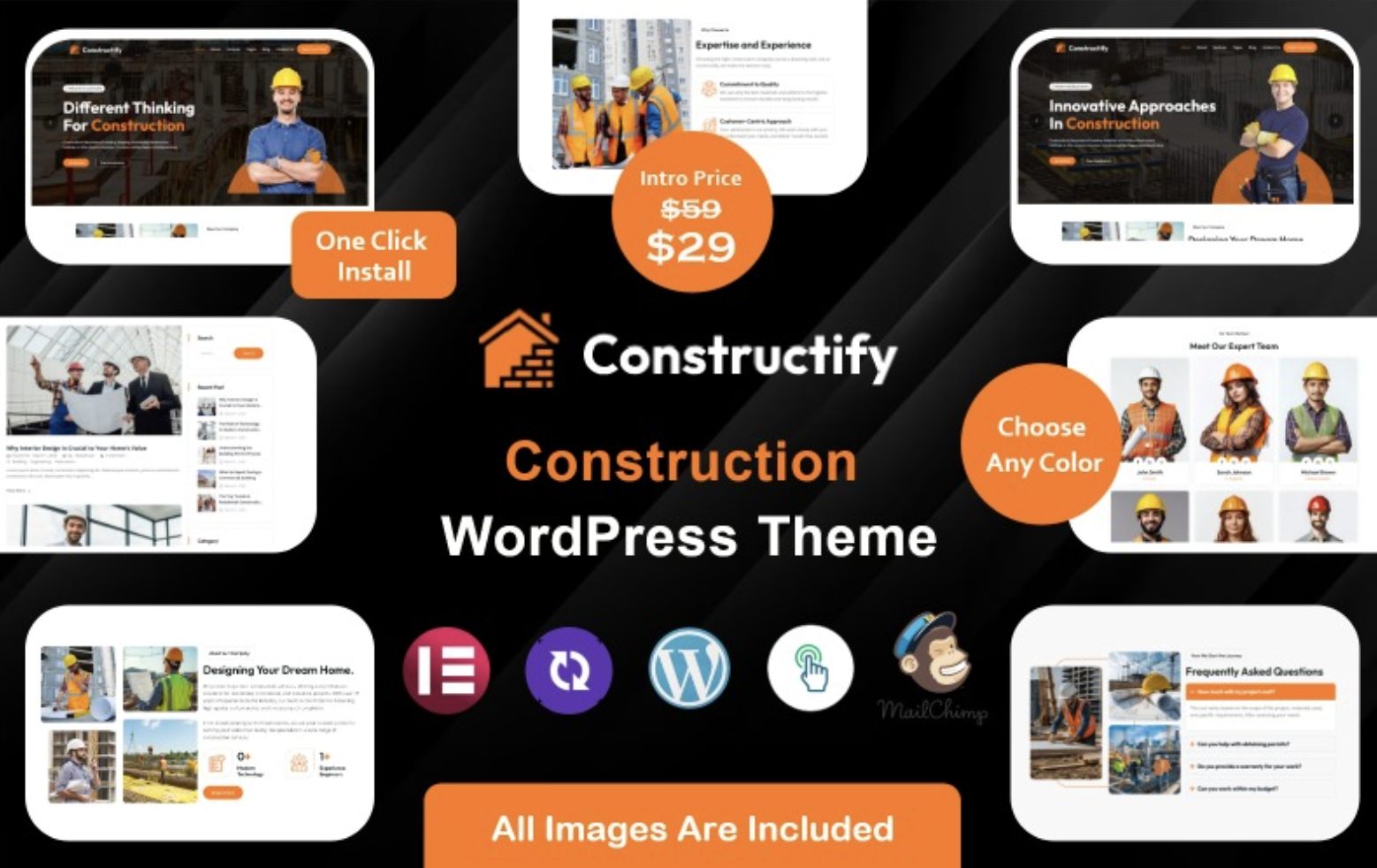 Conosta - Construction WordPress Theme