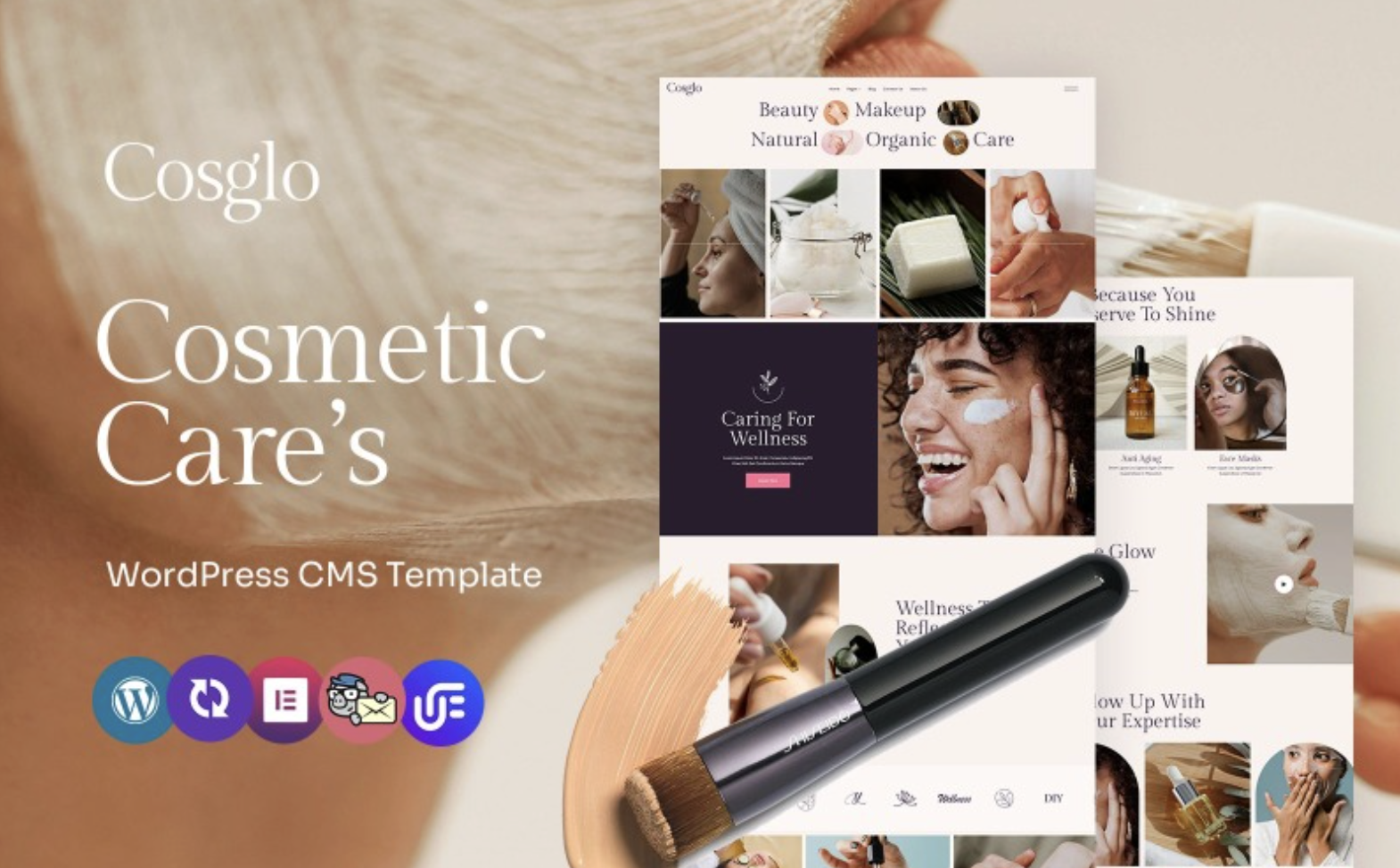 Cosglo - Cosmetics And Beauty Care Multipurpose WordPress Elementor Theme WordPress Theme