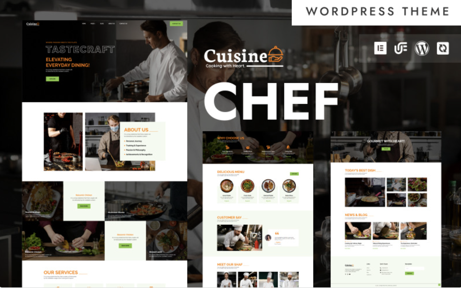 Cuisine - Personal Chef & Catering WordPress Elementor Theme WordPress Theme