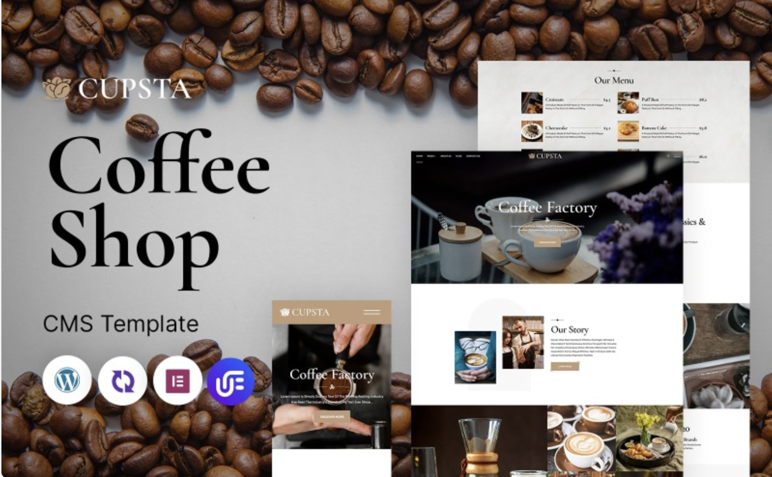 Cupsta - Coffee Shop Multipurpose Responsive WordPress Theme