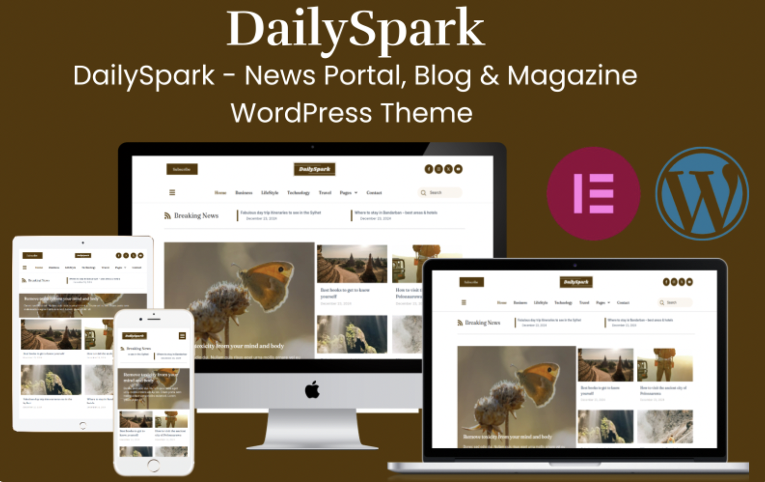 DailySpark - News Portal, Blog & Magazine WordPress Theme