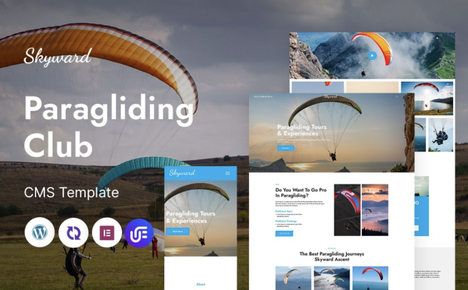 Skyward - Skydiving And Paragliding Club Multipurpose Responsive WordPress Theme