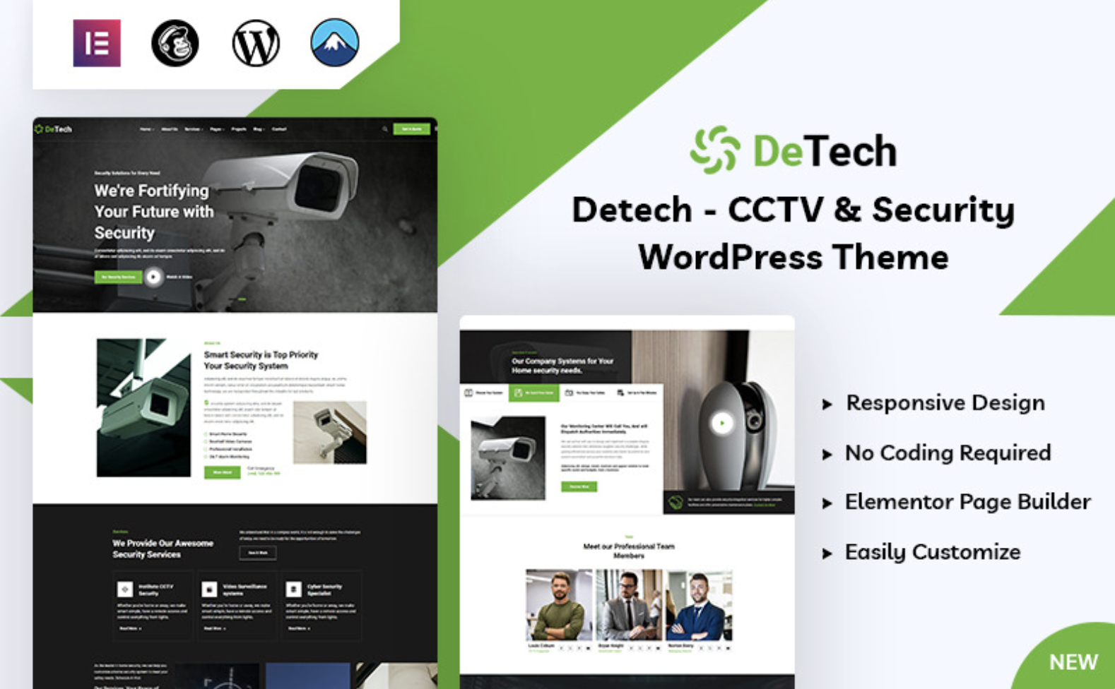 Detech - CCTV and Security WordPress Theme