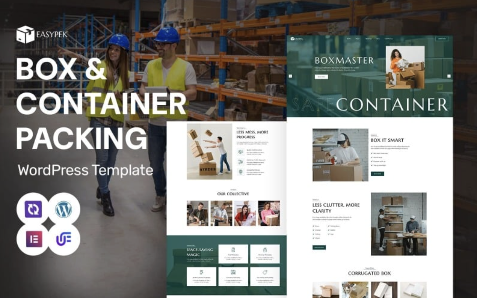 EasyPek - Box Supplies And Container Packaging Services WordPress Elementor Theme WordPress Theme