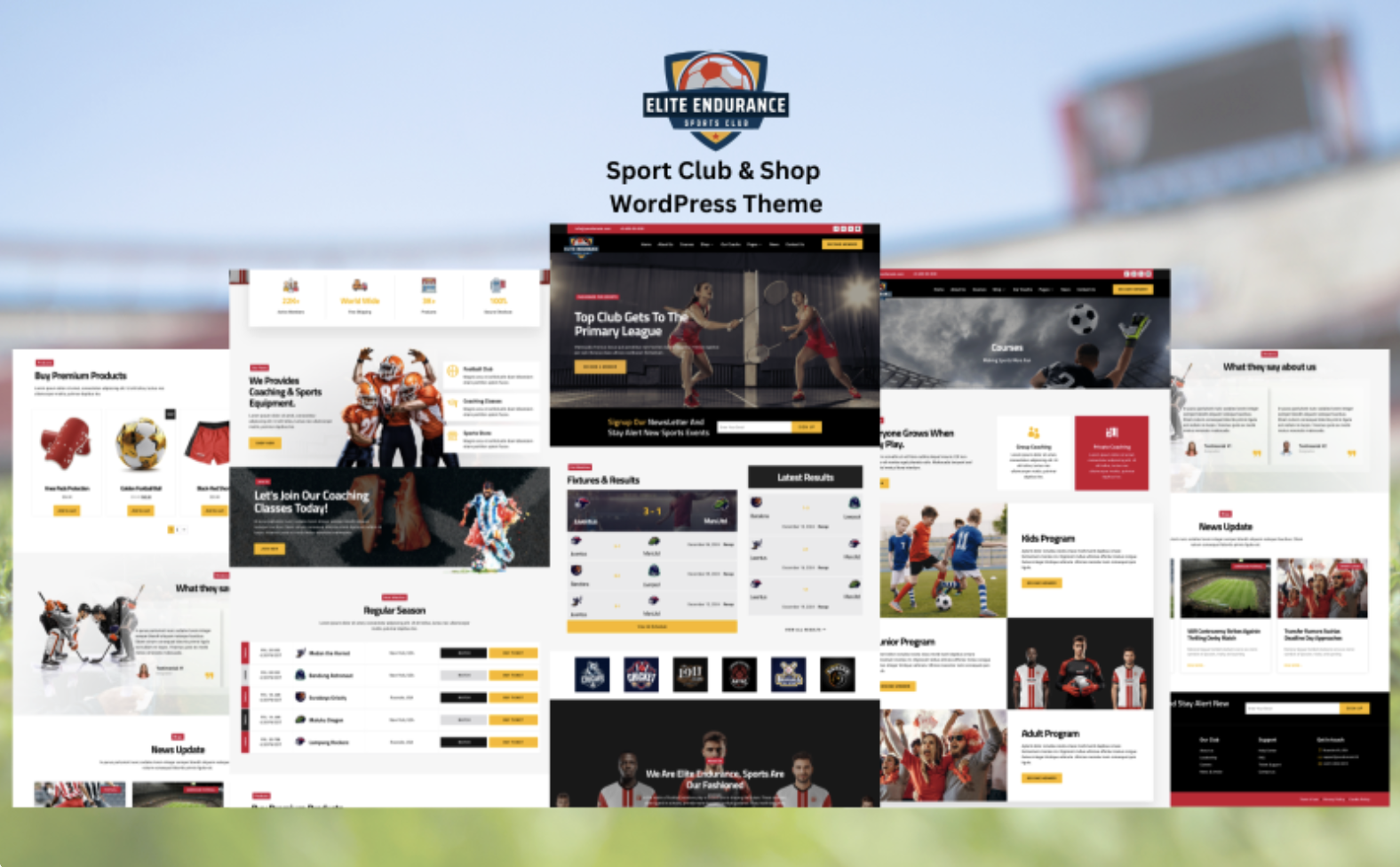 Elite Endurance - Sports Coaching and Sports Shop WordPress Theme