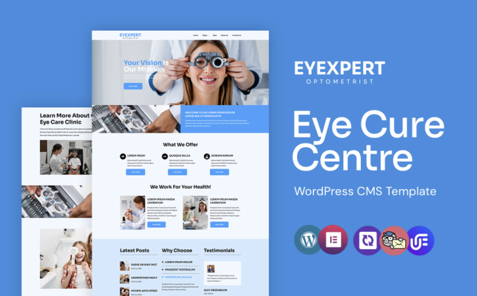 Eyexpert - Optometrist and Eye Care WordPress Elementor Theme WordPress Theme