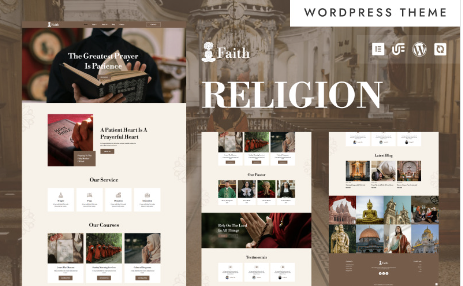 Faith - Church & Religious WordPress Elementor Theme WordPress Theme