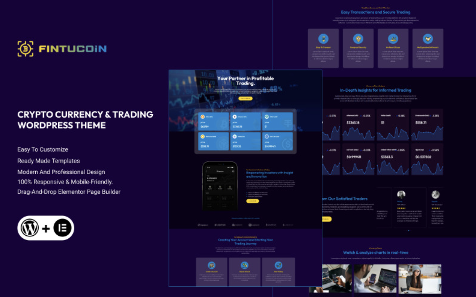 Fintucoin - Cryptocurrency & Trading WordPress Theme