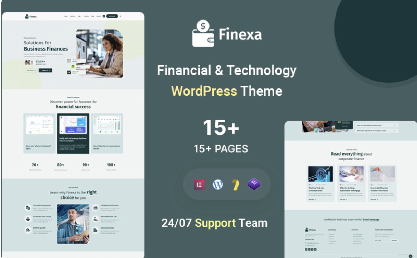 Finexa – Business Financial & Technology WordPress Theme