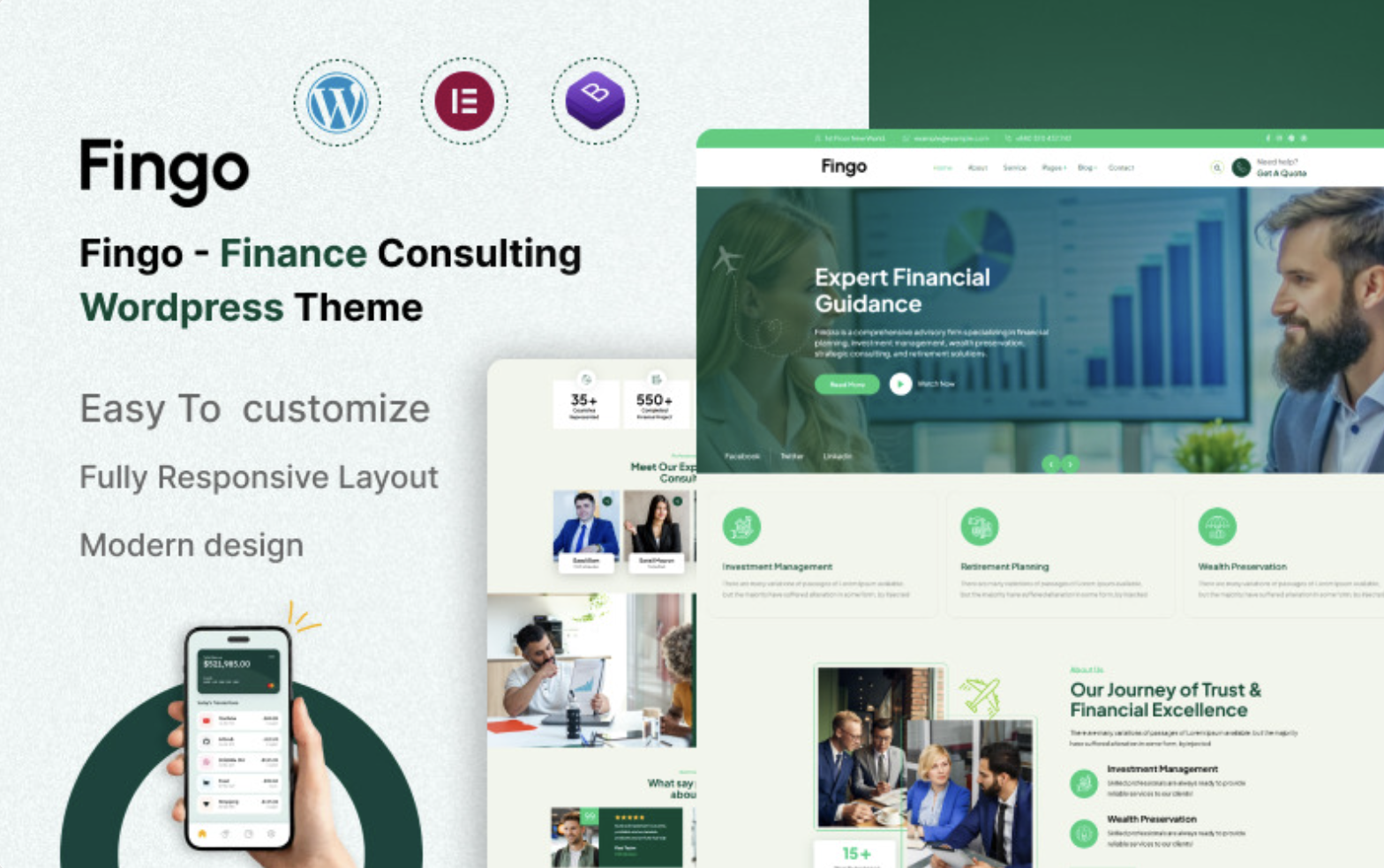 Fingo - Finance Consulting Wordpress Theme WordPress Theme