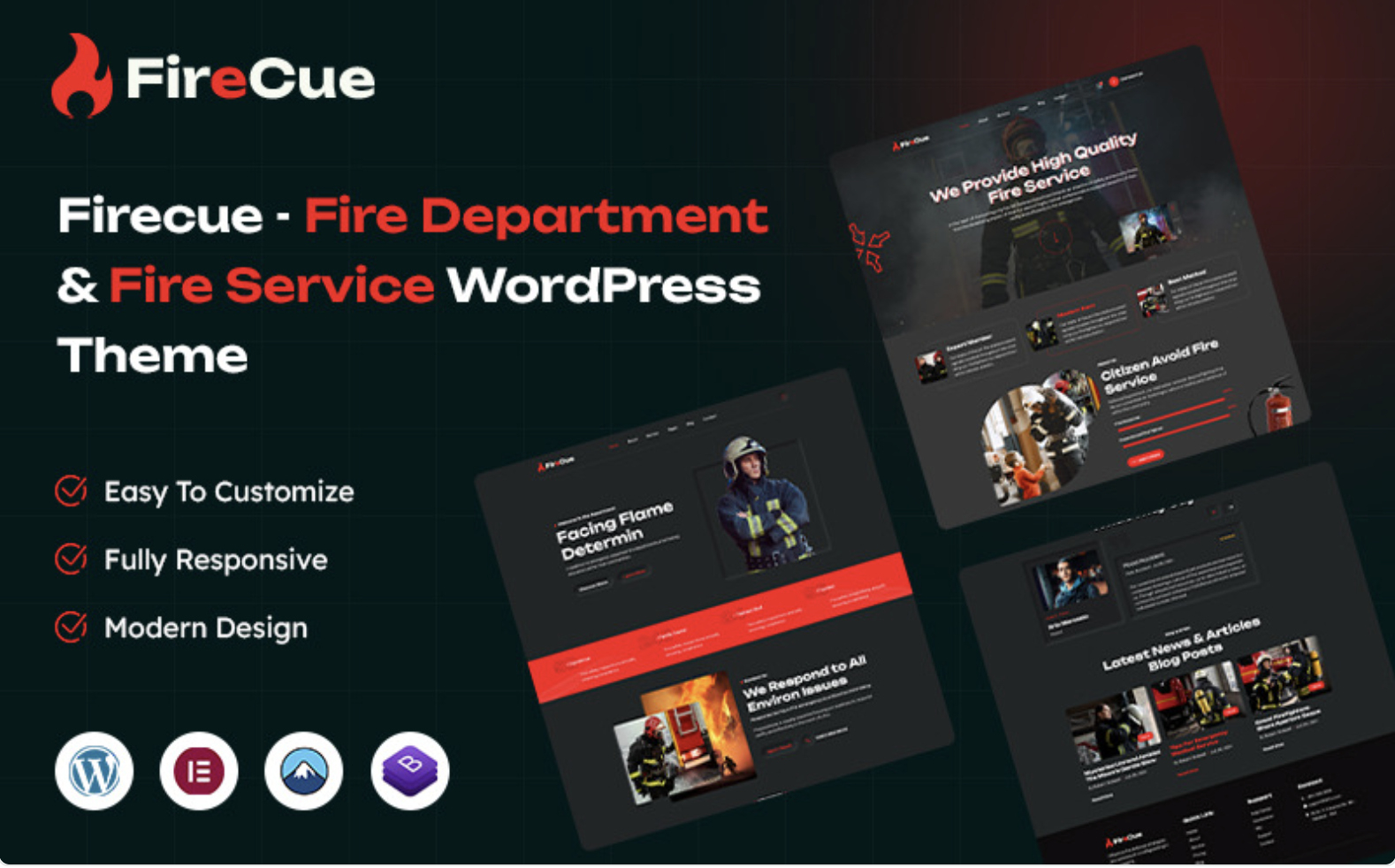 Firecue - Fire Department & Fire Service WordPress Theme