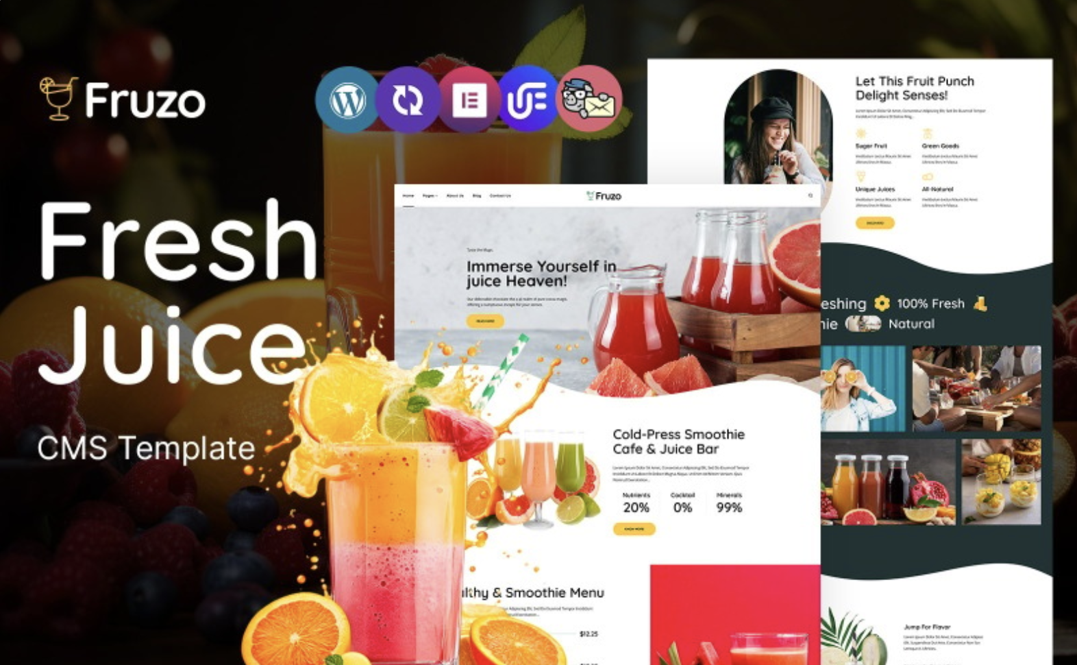 Fruzo - Fresh Juice Store Multipurpose Responsive WordPress Theme
