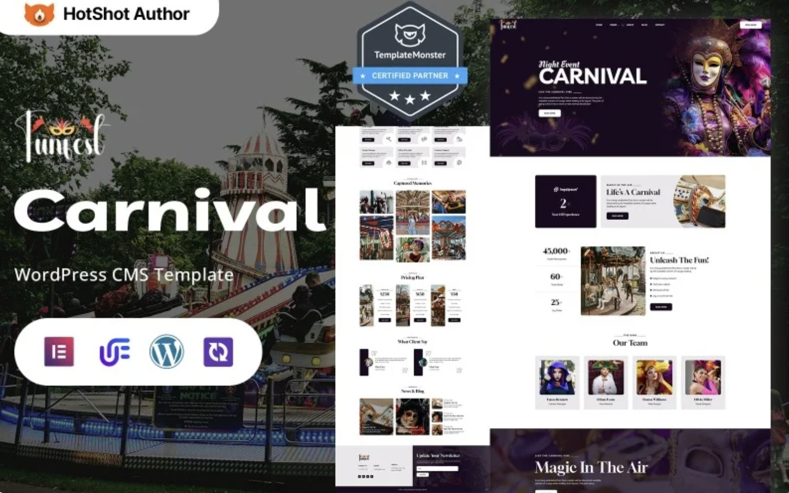 Funfest - Funfair And Carnival Events WordPress Elementor Theme WordPress Theme