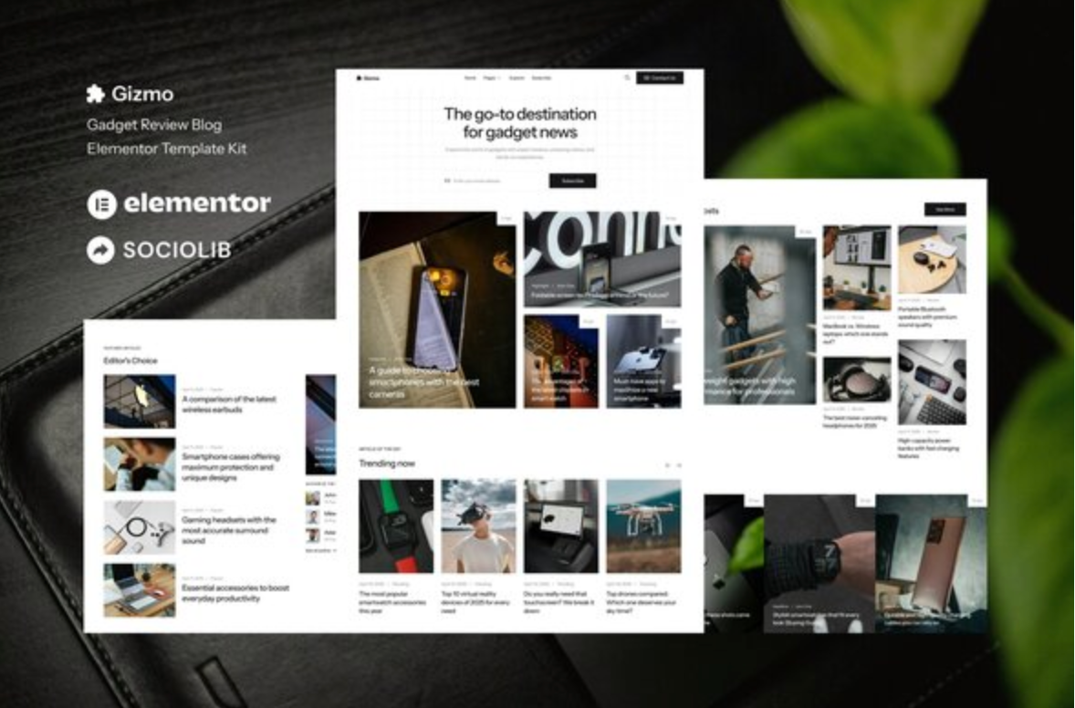 Gizmo - Gadget Review Blog & Magazine Elementor Template Kit