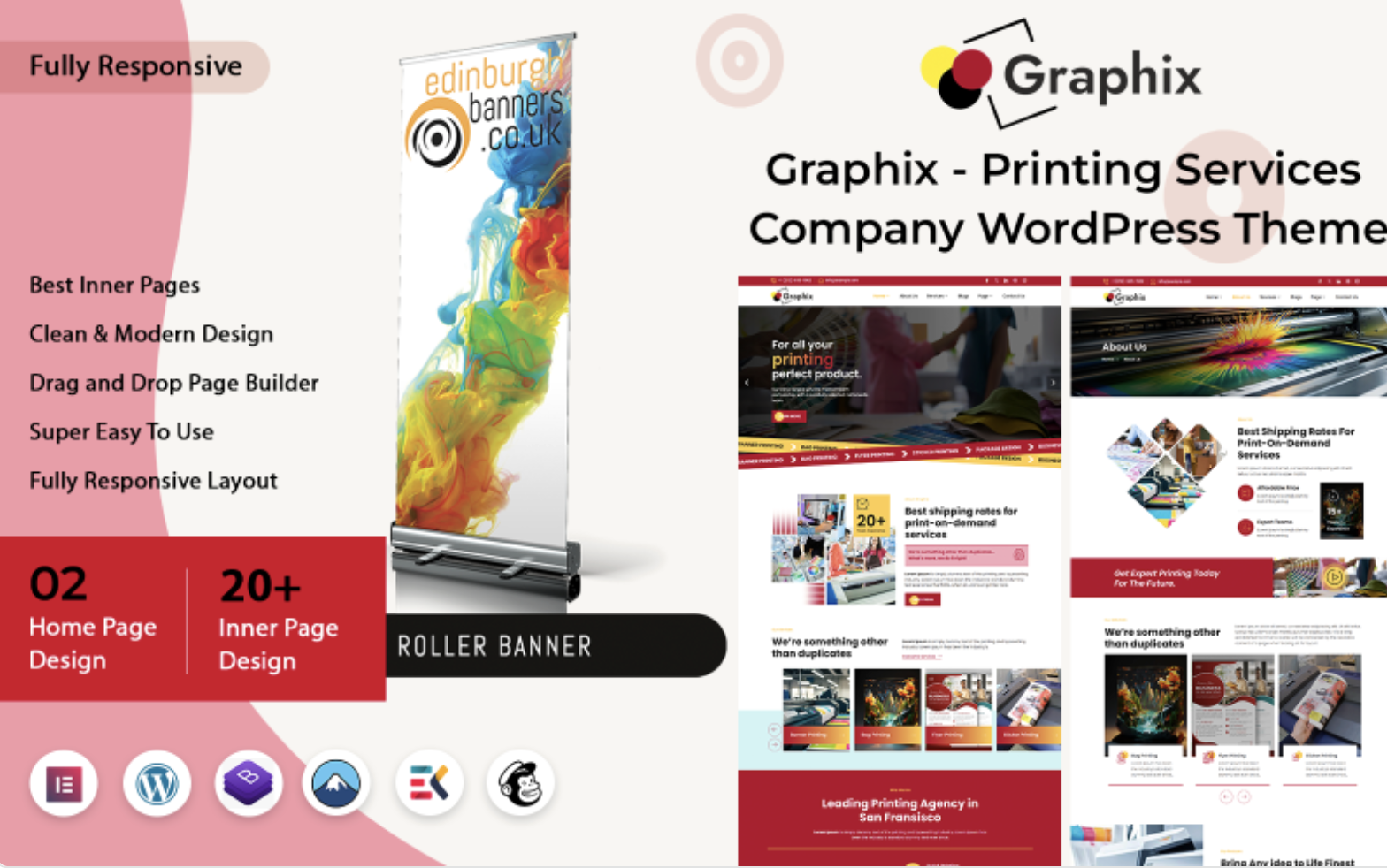 Graphix - Printing Services Company WordPress Theme