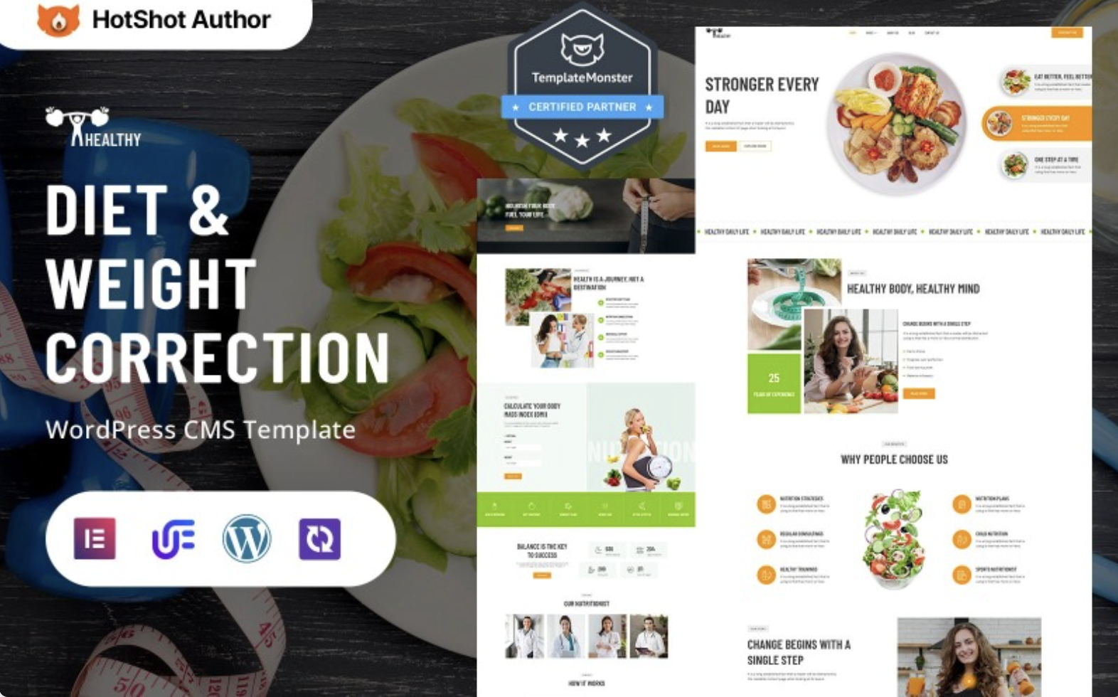 Healthy - Diet, Weight Correction And Nutrition Coaching WordPress Elementor Theme WordPress Theme