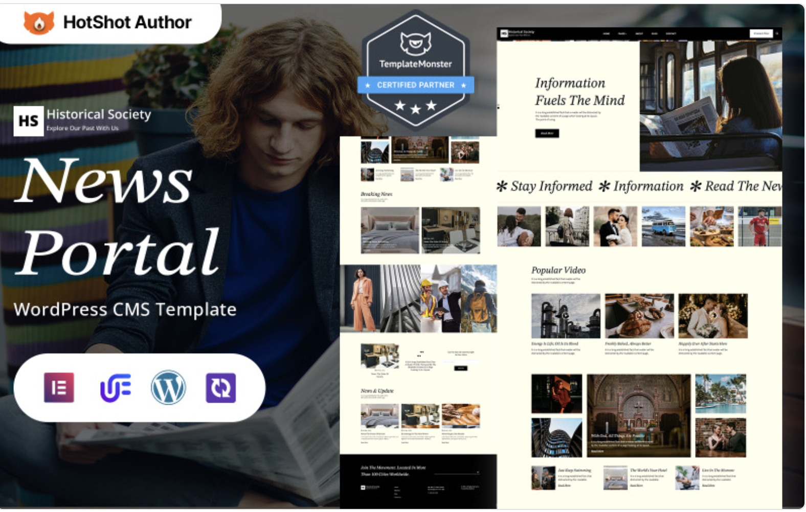Historical Society - Ultimate News And Magazine WordPress Elementor Theme WordPress Theme