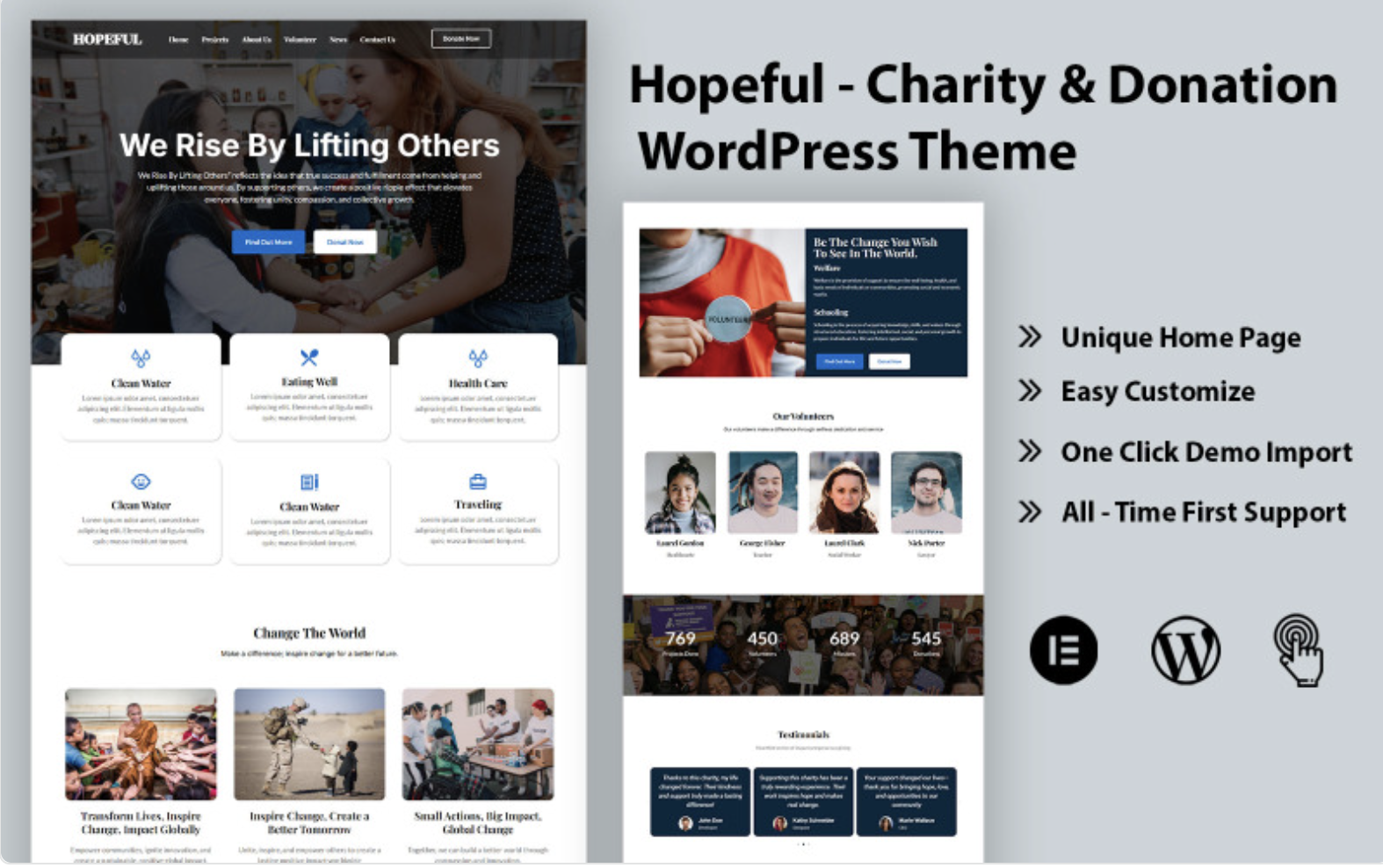Hopeful - Charity & Donation WordPress Theme