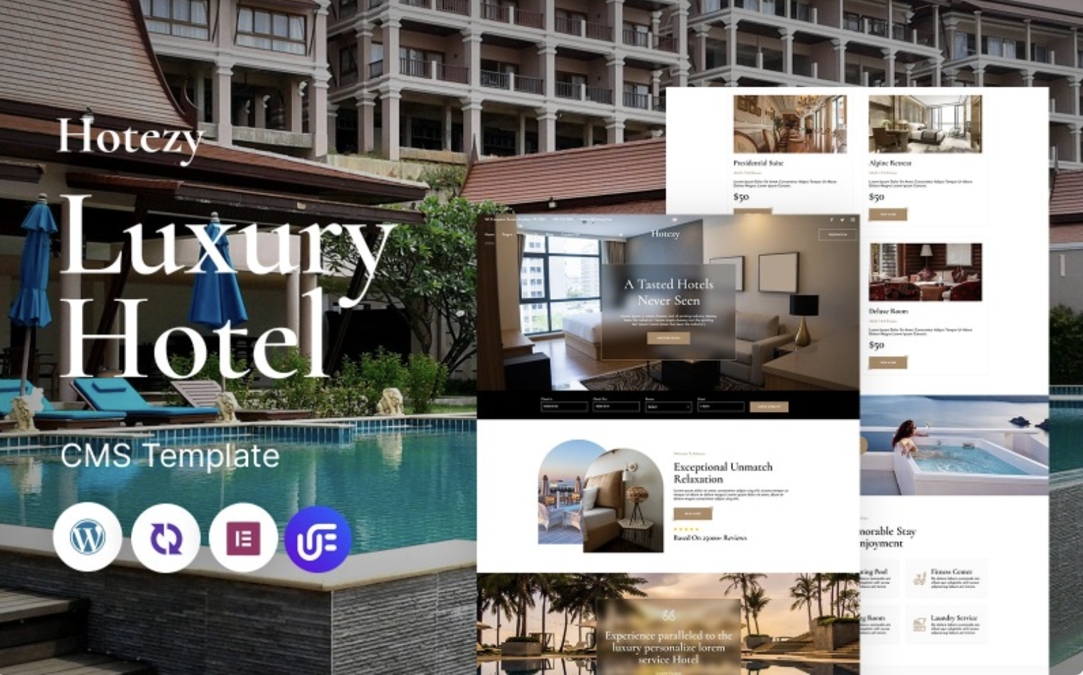 Hotezy - Luxury Hotel And Resort Multipurpose Responsive WordPress Theme