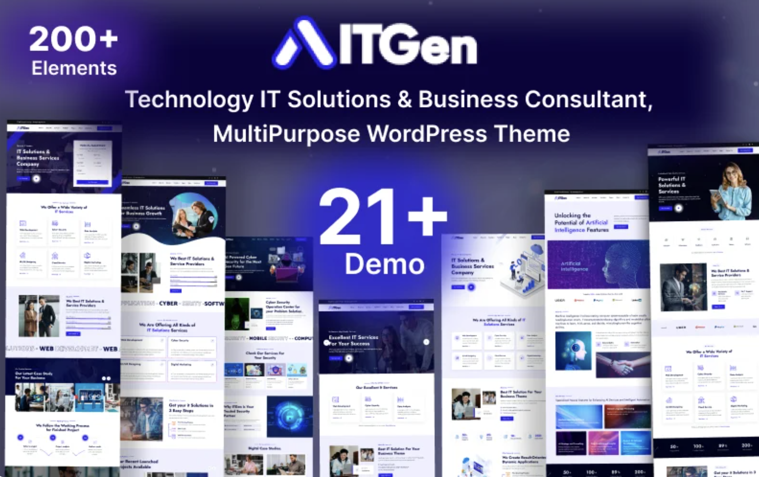 ITGen - Technology IT Solutions & Business Consultant WordPress Theme