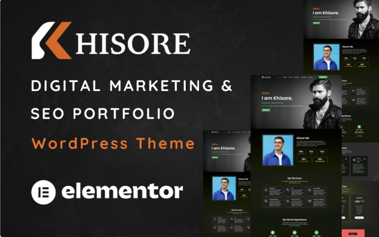 Khisore - Digital Marketing Portfolio WordPress Theme One Page