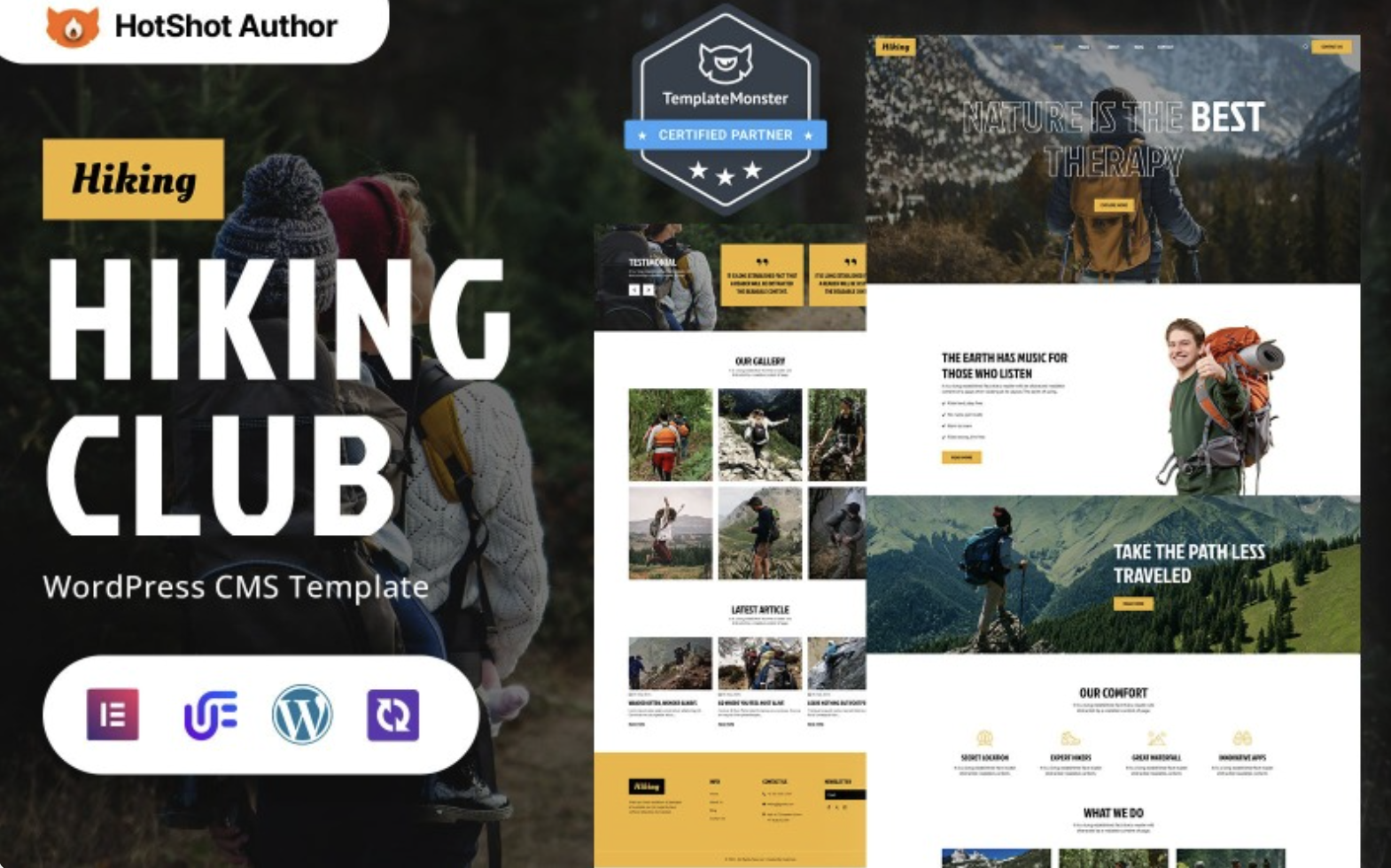 Hiking - Trekking And Mountain Travel WordPress Responsive Theme WordPress Theme