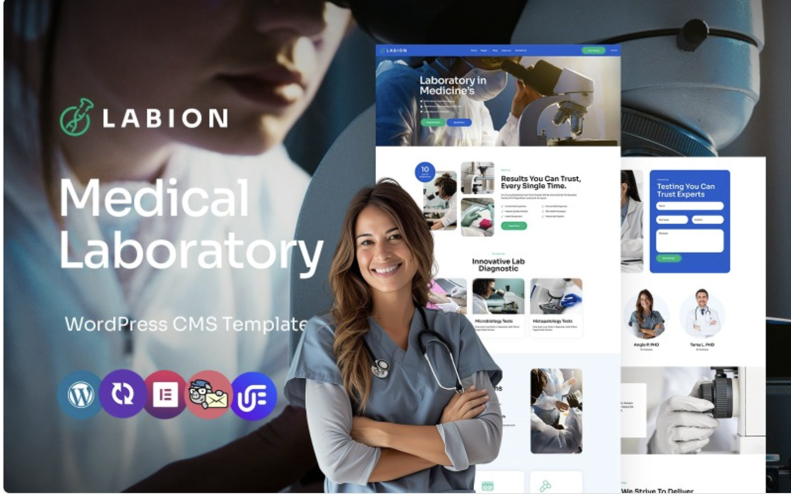 Labion - Laboratory And Medical Research Multipurpose WordPress Elementor Theme WordPress Theme