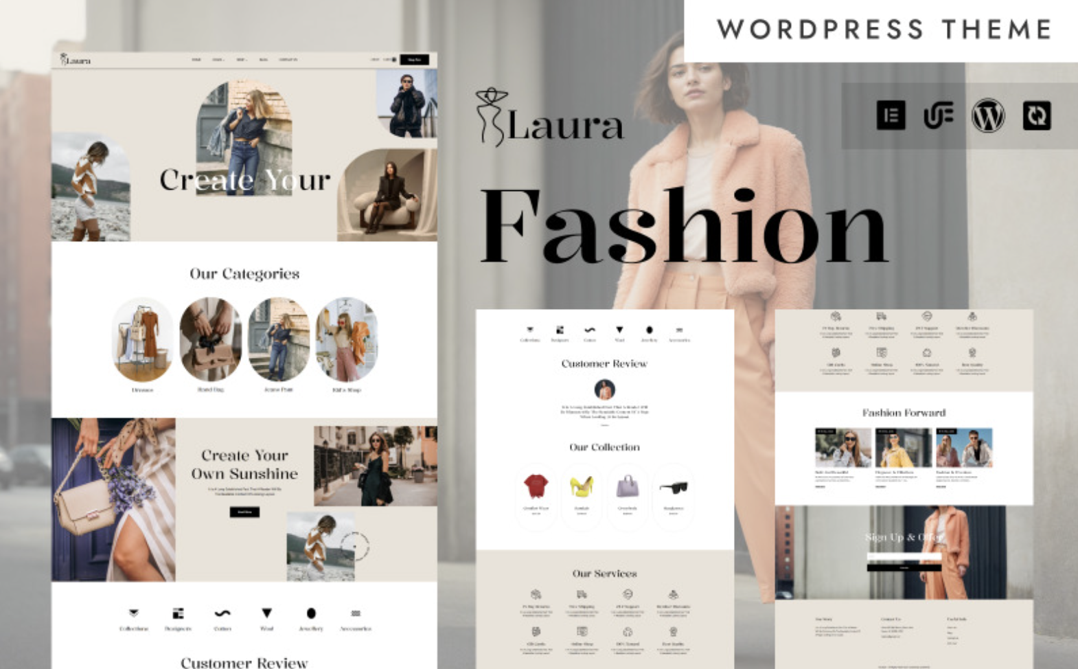 Laura - Modern Fashion & Lifestyle WordPress Elementor Theme WordPress Theme