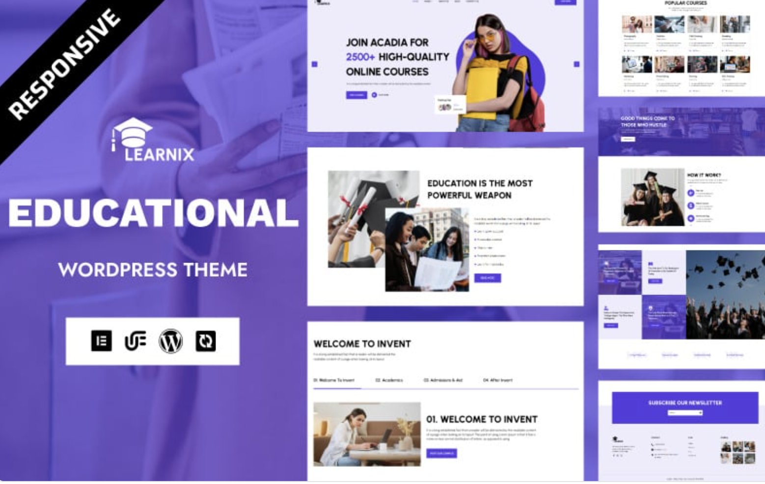 Learnix - Education & eLearning WordPress Elementor Theme WordPress Theme
