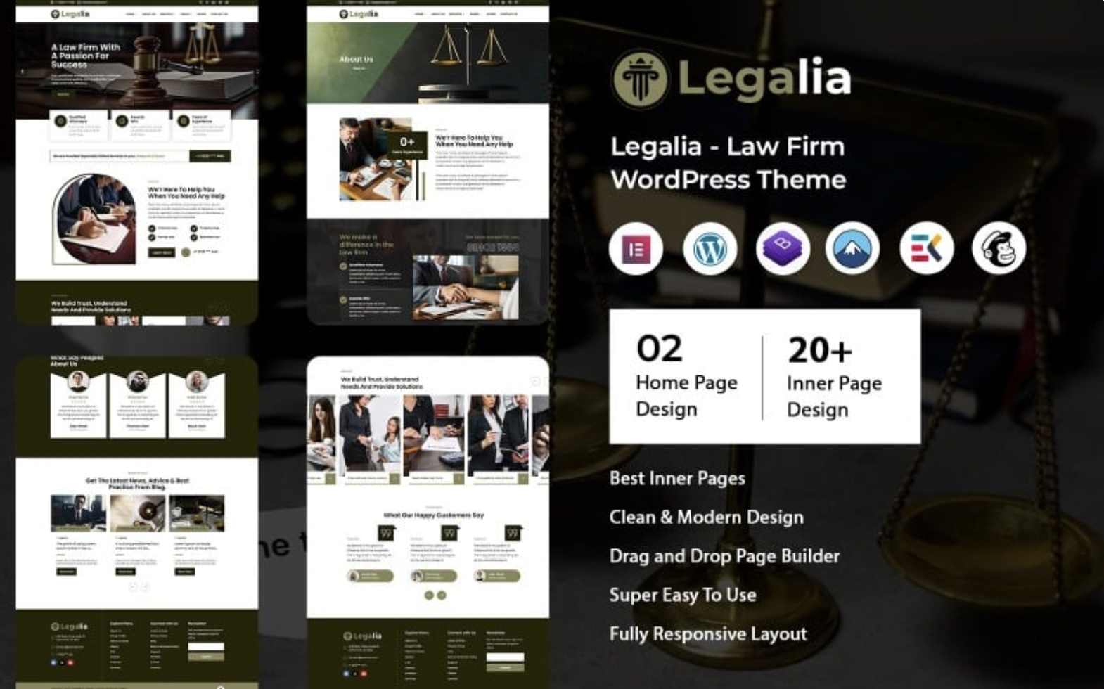 Legalia - Law Firm WordPress Theme
