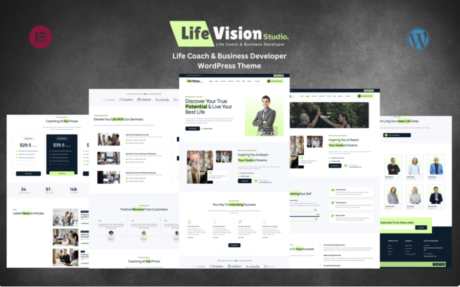 Lifeup – Life Coach and Business Consulting WordPress Theme