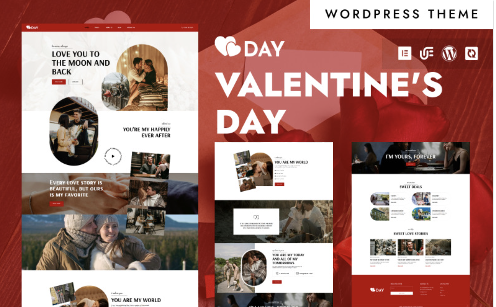 Love Day - St. Valentine’s Special, Love & Couples WordPress Elementor Theme WordPress Theme