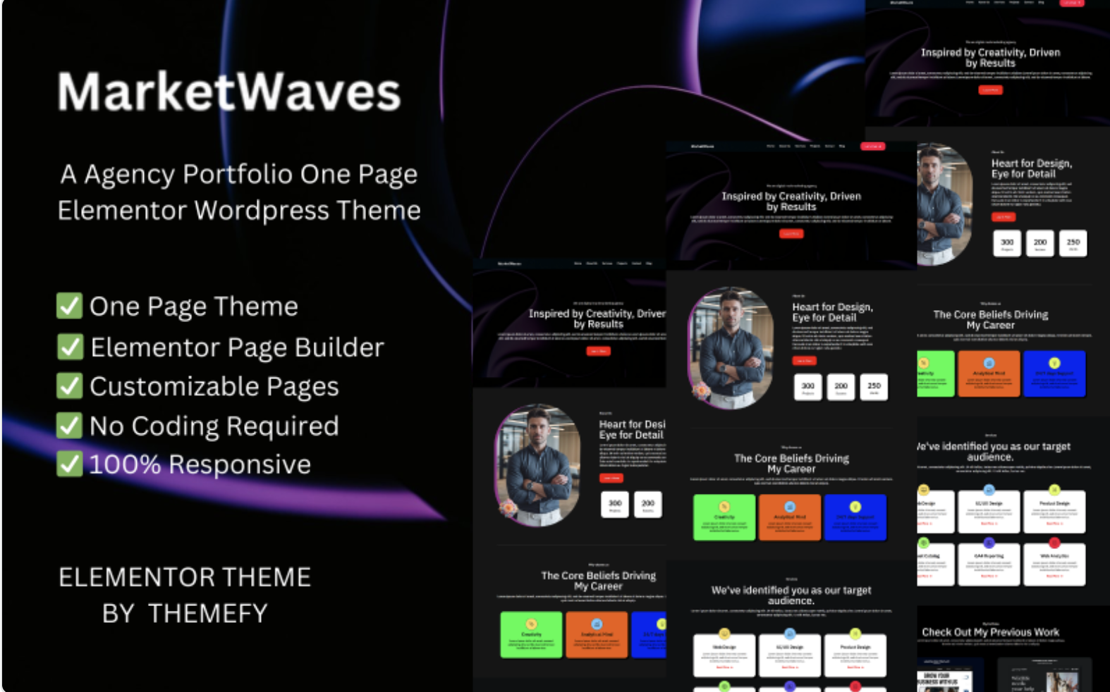 MarketWaves - Agency Portfolio Elementor Wordpress Theme WordPress Theme