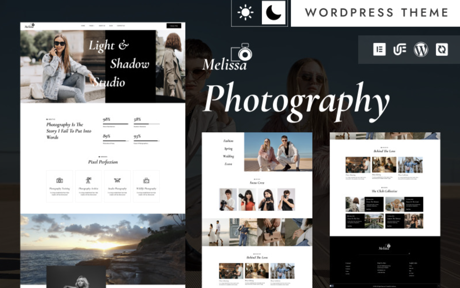 Melissa - Professional Photography Studio WordPress Elementor Theme WordPress Theme