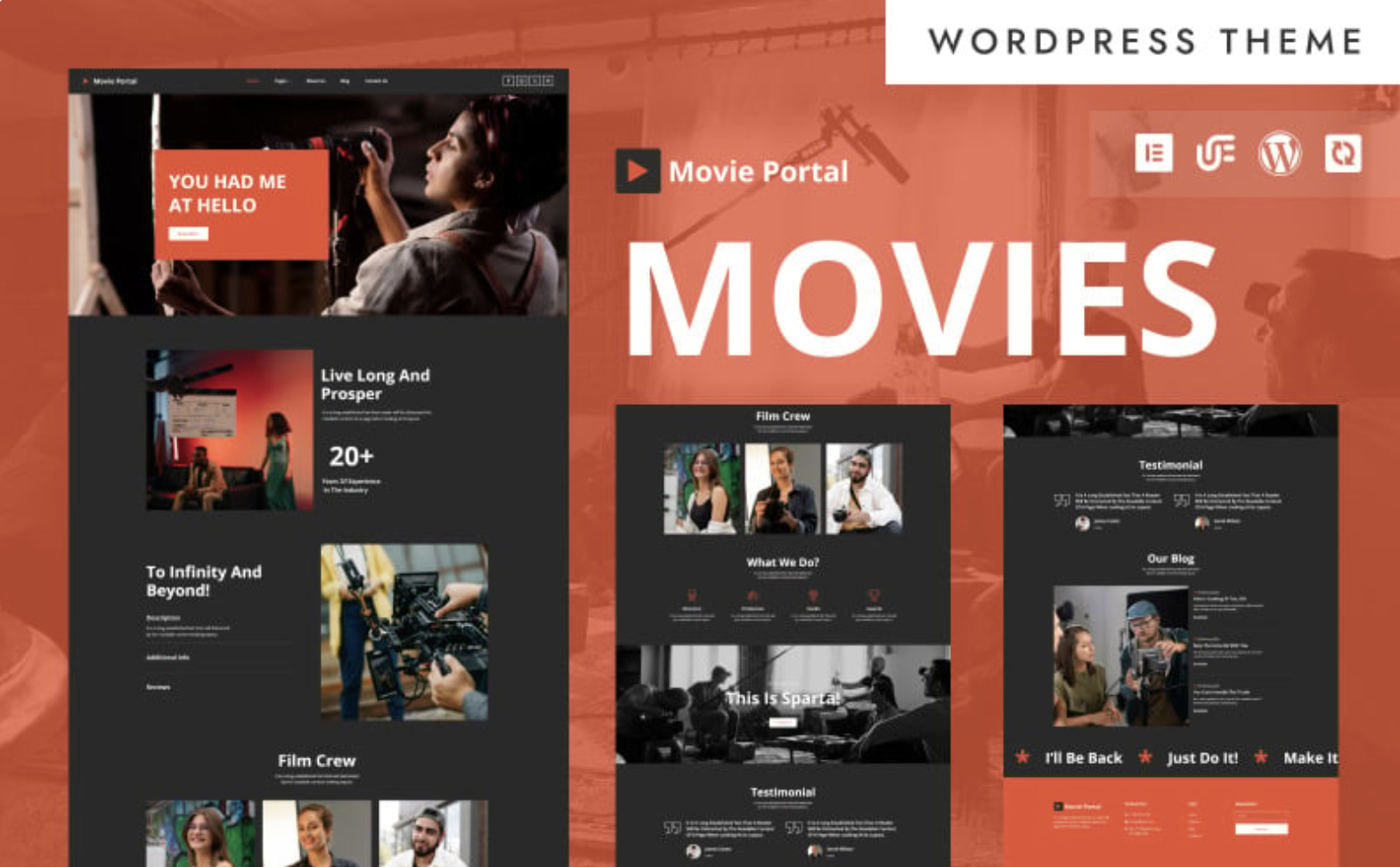 Movies Portal - Cinema & Movie Festival WordPress Elementor Theme WordPress Theme